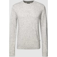 Fynch-Hatton Strickpullover in Melange-Optik in Silber, Größe XXL von FYNCH-HATTON