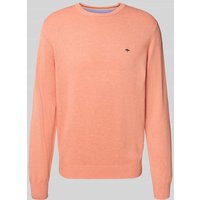 Fynch-Hatton Strickpullover mit Rundhalsausschnitt in Apricot, Größe L von FYNCH-HATTON