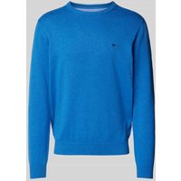 Fynch-Hatton Strickpullover mit Rundhalsausschnitt in Blau, Größe XXL von FYNCH-HATTON