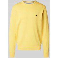 Fynch-Hatton Strickpullover mit Rundhalsausschnitt in GELB, Größe 3XL von FYNCH-HATTON