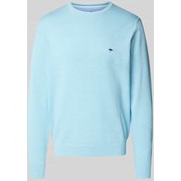 Fynch-Hatton Strickpullover mit Rundhalsausschnitt in Hellblau, Größe XXL von FYNCH-HATTON