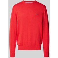 Fynch-Hatton Strickpullover mit Rundhalsausschnitt in Rot, Größe XXL von FYNCH-HATTON