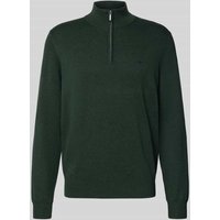 Fynch-Hatton Strickpullover mit Troyer-Kragen in Bottle, Größe XXL von FYNCH-HATTON