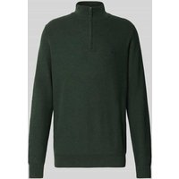 Fynch-Hatton Strickpullover mit Troyer-Kragen in Bottle, Größe XXL von FYNCH-HATTON