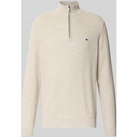 Fynch-Hatton Strickpullover mit Troyer-Kragen in Offwhite, Größe XXL von FYNCH-HATTON