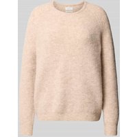 Fynch-Hatton Strickpullover mit gerippten Abschlüssen in Beige, Größe XL von FYNCH-HATTON