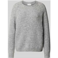 Fynch-Hatton Strickpullover mit gerippten Abschlüssen in Hellgrau Melange, Größe L Fynch-Hatton Strickpullover mit gerippten Abschlüssen in Hellgrau Melange, Größe L von FYNCH-HATTON