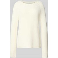 Fynch-Hatton Strickpullover mit gerippten Abschlüssen in Offwhite, Größe XL von FYNCH-HATTON