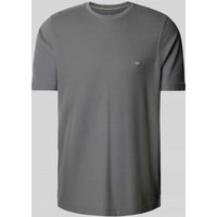 Fynch-Hatton T-Shirt mit Logo-Stitching in Anthrazit, Größe XL von FYNCH-HATTON