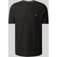 Fynch-Hatton T-Shirt mit Logo-Stitching in Black, Größe XXXL von FYNCH-HATTON