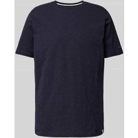 Fynch-Hatton T-Shirt mit Logo-Stitching in Marine Melange, Größe XXL von FYNCH-HATTON