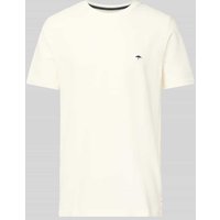 Fynch-Hatton T-Shirt mit Logo-Stitching in Offwhite, Größe M Fynch-Hatton T-Shirt mit Logo-Stitching in Offwhite, Größe M von FYNCH-HATTON