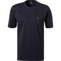 Fynch-Hatton Herren T-Shirt blau Baumwolle von FYNCH-HATTON