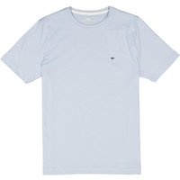 Fynch-Hatton Herren T-Shirt blau Baumwolle von FYNCH-HATTON