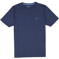 Fynch-Hatton Herren T-Shirt blau Baumwolle von FYNCH-HATTON