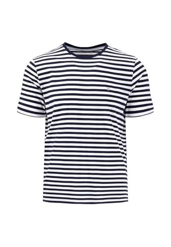 T-Shirt aus Baumwolle in Streifenoptik Navy/M T-Shirt aus Baumwolle in Streifenoptik Navy/M von FYNCH-HATTON