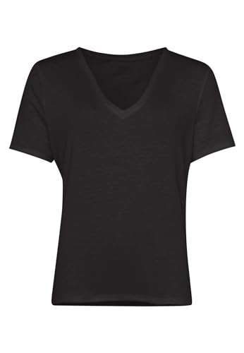 T-Shirt mit V-Ausschnitt Black/XXL von FYNCH-HATTON