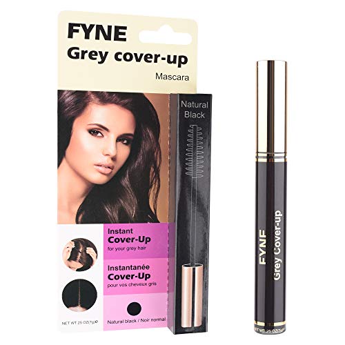 Cover Your Grey Mascaras for Women & Men Instant Grey Hair Touch-ups (Natural Black (888-01) by FYNE Grey Cover-Up von FYNE