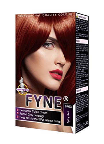 FYNE Spicy Red Permanente Haarfarbe für Frauen – Home Hair Color Cream mit integriertem Conditioner – Sanft, langanhaltend, einfach anzuwenden, für alle Haartypen geeignet – Erzielen Sie Ergebnisse in FYNE Spicy Red Permanente Haarfarbe für Frauen – Home Hair Color Cream mit integriertem Conditioner – Sanft, langanhaltend, einfach anzuwenden, für alle Haartypen geeignet – Erzielen Sie Ergebnisse in von FYNE