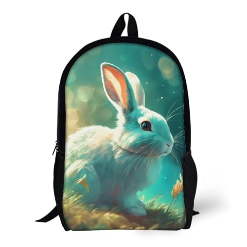 Süßer Hase Rucksack Für Jungen,Kinder CKunstoon Schultasche,Causal Reise Schultaschen Für Mädchen Jungen Teenager Erwachsene,Kinder Rucksack,Sport,Outdoor Geschenke Für Männer Und Wome 17inch Süßer Hase Rucksack Für Jungen,Kinder CKunstoon Schultasche,Causal Reise Schultaschen Für Mädchen Jungen Teenager Erwachsene,Kinder Rucksack,Sport,Outdoor Geschenke Für Männer Und Wome 17inch von FYQTCIAN