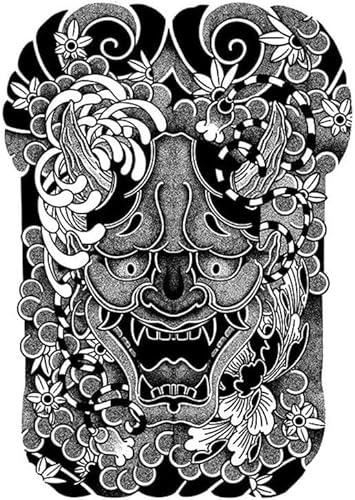 2 Stück Pflanzliche Temporäre Tattoo-Aufkleber Für Männer, Wasserdicht, Langlebig, Simulierter Saft, Semi-Permanente Tätowierung Mit Großem Bild von FYRHLH