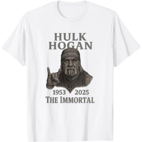 Hulk Hogan RIP Hulkamania Wrestling Memorial T-Shirt, WWE Hall of Famer 03 Shirt.jpegwhiteM Hulk Hogan RIP Hulkamania Wrestling Memorial T-Shirt, WWE Hall of Famer 03 Shirt.jpegwhiteM von FYZPKR