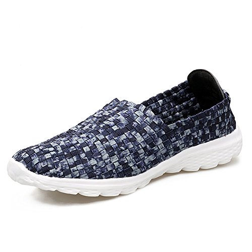 FZDX Damen Schuhe Handgemachte Elastische Gewebte Slip-on Leichte Atmungsaktive Mode Outdoor Walking Schuhe FZDX Damen Schuhe Handgemachte Elastische Gewebte Slip-on Leichte Atmungsaktive Mode Outdoor Walking Schuhe von FZDX