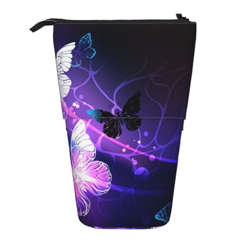 FZGGWYHL Background with Night Butterflies Printed Pencil Telescopic Portable Stationery Pouch Storage Bag FZGGWYHL Background with Night Butterflies Printed Pencil Telescopic Portable Stationery Pouch Storage Bag von FZGGWYHL