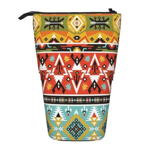 FZGGWYHL Bohemian Feather Printed Pencil Telescopic Portable Stationery Pouch Storage Bag FZGGWYHL Bohemian Feather Printed Pencil Telescopic Portable Stationery Pouch Storage Bag von FZGGWYHL