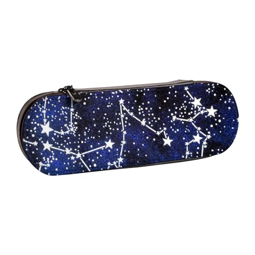 FZGGWYHL Federmäppchen aus Leder, leuchtet im Dunkeln, tragbare Schreibwaren-Tasche, Aufbewahrungstasche von FZGGWYHL