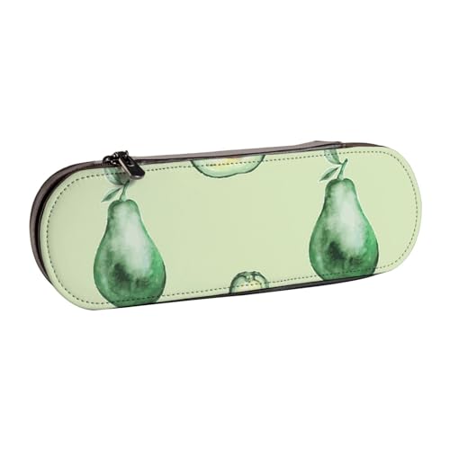 FZGGWYHL Federmäppchen aus Leder mit Avocado-Muster, tragbare Schreibwaren-Tasche, Aufbewahrungstasche von FZGGWYHL