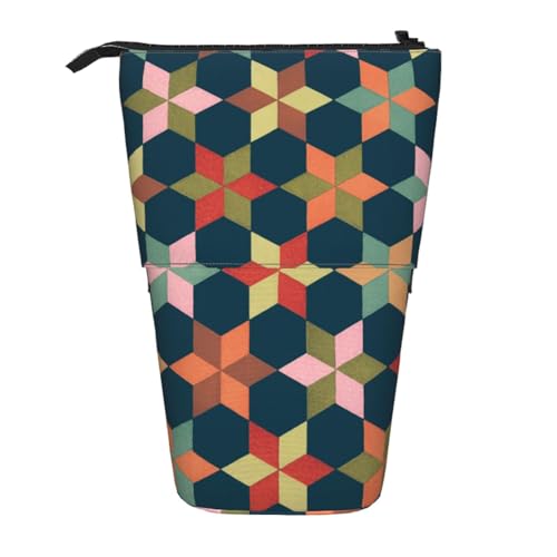FZGGWYHL Geometriske Bleistift Teleskopische tragbare Schreibwaren-Tasche Aufbewahrungstasche FZGGWYHL Geometriske Bleistift Teleskopische tragbare Schreibwaren-Tasche Aufbewahrungstasche von FZGGWYHL