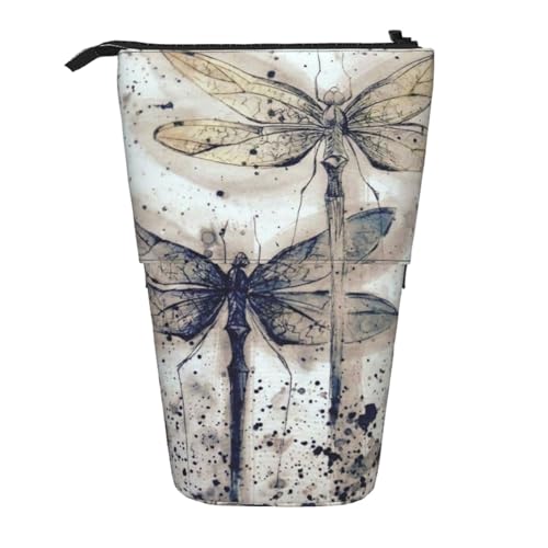 FZGGWYHL Moderne Libellen-bedruckte Bleistift-Teleskop-Tasche, tragbare Schreibwaren-Tasche, Aufbewahrungstasche FZGGWYHL Moderne Libellen-bedruckte Bleistift-Teleskop-Tasche, tragbare Schreibwaren-Tasche, Aufbewahrungstasche von FZGGWYHL