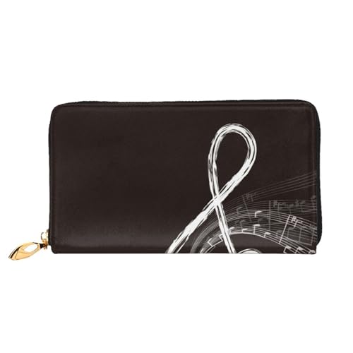 FZGGWYHL Musik-Symbole Liebe bedruckte Leder-Geldbörse tragbar Reise Organizer Neutral Clutch Bag FZGGWYHL Musik-Symbole Liebe bedruckte Leder-Geldbörse tragbar Reise Organizer Neutral Clutch Bag von FZGGWYHL