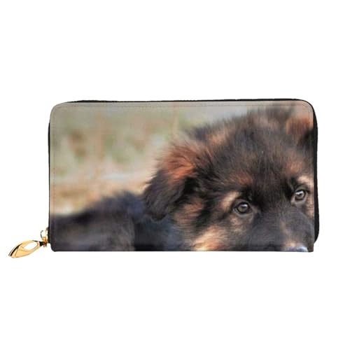 FZGGWYHL Niedlicher deutscher Schäferhund Welpe bedrucktes Leder Geldbörse tragbar Reise Organizer Neutral Clutch Bag FZGGWYHL Niedlicher deutscher Schäferhund Welpe bedrucktes Leder Geldbörse tragbar Reise Organizer Neutral Clutch Bag von FZGGWYHL
