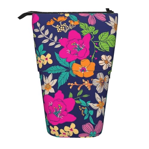 FZGGWYHL Teleskop-Federmäppchen mit Blumenmuster, ausziehbar von FZGGWYHL