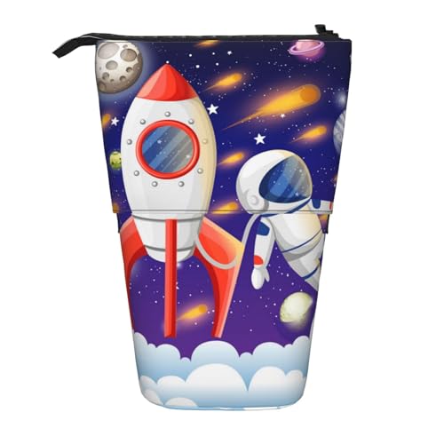 FZGGWYHL Universum Astronaut Rakete Galaxie bedruckter Bleistift Teleskop-Stehend Erweiterbares Federmäppchen FZGGWYHL Universum Astronaut Rakete Galaxie bedruckter Bleistift Teleskop-Stehend Erweiterbares Federmäppchen von FZGGWYHL