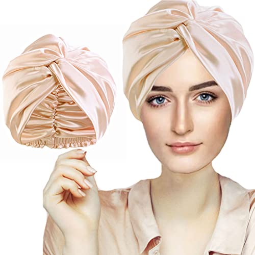 Seidenhaube zum Schlafen, Schlafmütze Schlafhaube Seide, Silk Bonnet, Superweiche Kunstseide Haarpflege Nachtmütze, Satin Bonnet Haarhaube mit Gummiband, Geeignet zum Waschen, Make-Up und Sport Seidenhaube zum Schlafen, Schlafmütze Schlafhaube Seide, Silk Bonnet, Superweiche Kunstseide Haarpflege Nachtmütze, Satin Bonnet Haarhaube mit Gummiband, Geeignet zum Waschen, Make-Up und Sport von FZHGVML