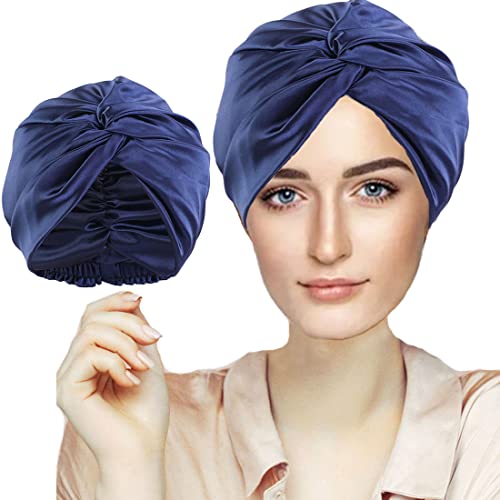 Seidenhaube zum Schlafen, Schlafmütze Schlafhaube Seide, Silk Bonnet, Superweiche Kunstseide Haarpflege Nachtmütze, Satin Bonnet Haarhaube mit Gummiband, Geeignet zum Waschen, Make-Up und Sport Seidenhaube zum Schlafen, Schlafmütze Schlafhaube Seide, Silk Bonnet, Superweiche Kunstseide Haarpflege Nachtmütze, Satin Bonnet Haarhaube mit Gummiband, Geeignet zum Waschen, Make-Up und Sport von FZHGVML