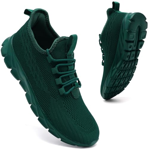FZJIALI Sommerschuhe Damen Sneaker Schuhe Turnschuhe Sportschuhe Laufschuhe Leichte Hallenschuhe Straßenlaufschuhe Fitnessschuhe Atmungsaktiv Joggingschuhe Walkingschuhe Tennisschuhe Grün 37 von FZJIALI