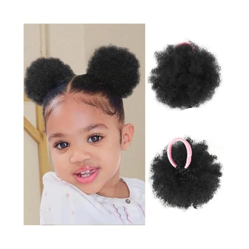 Haarteile 2 Stück Afro Puffs Kleines verworrenes lockiges Haar Dutt Kinder Pferdeschwanz Extensions Synthetische Haarteile Täglicher Gebrauch Haarteile 2 Stück Afro Puffs Kleines verworrenes lockiges Haar Dutt Kinder Pferdeschwanz Extensions Synthetische Haarteile Täglicher Gebrauch von FZL02068LM