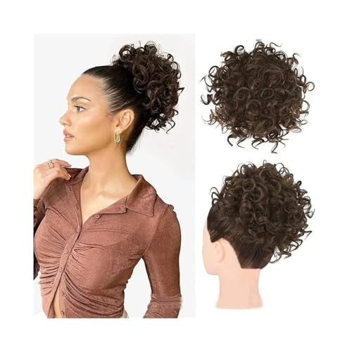 Haarteile Messy Bun Haarteile for Frauen Synthetische lockige Kordelzug Pferdeschwanz Hochsteckfrisur Haarteil Täglicher Gebrauch(4-30) von FZL02068LM