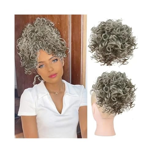 Haarteile Messy Bun Haarteile for Frauen Synthetische lockige Kordelzug Pferdeschwanz Hochsteckfrisur Haarteil Täglicher Gebrauch(88-171) von FZL02068LM