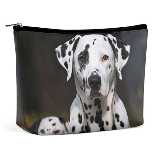 FZMTLDS Make-up-Tasche für Damen, Kosmetiktasche, Dalmatiner-Hund, Kulturbeutel, Make-up-Organizer, Make-up-Tasche mit Reißverschluss, Stil, Einheitsgröße, Stil:, Einheitsgröße von FZMTLDS