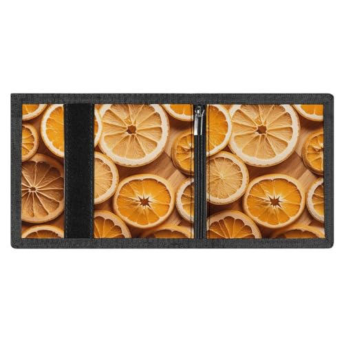 FZMVSQH Orange Slices Herren-Geldbörse, dreifach faltbar, minimalistisch, RFID-blockierend, 8 Kreditkartenfächer, 1 Geldscheinfach, Münzfach und Ausweisfenster, tragbare, schlanke, dreifach gefaltete FZMVSQH Orange Slices Herren-Geldbörse, dreifach faltbar, minimalistisch, RFID-blockierend, 8 Kreditkartenfächer, 1 Geldscheinfach, Münzfach und Ausweisfenster, tragbare, schlanke, dreifach gefaltete von FZMVSQH