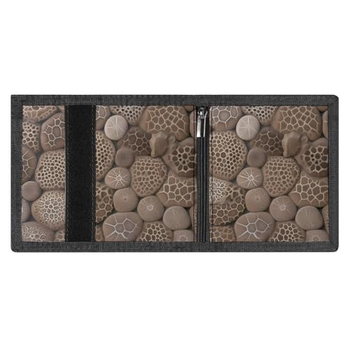 FZMVSQH Petoskey Stone Herren-Geldbörse, dreifach faltbar, minimalistisch, RFID-blockierend, 8 Kreditkartenfächer, 1 Geldscheinfach, Münzfach und Ausweisfenster, schmaler Klettverschluss, dreifach FZMVSQH Petoskey Stone Herren-Geldbörse, dreifach faltbar, minimalistisch, RFID-blockierend, 8 Kreditkartenfächer, 1 Geldscheinfach, Münzfach und Ausweisfenster, schmaler Klettverschluss, dreifach von FZMVSQH