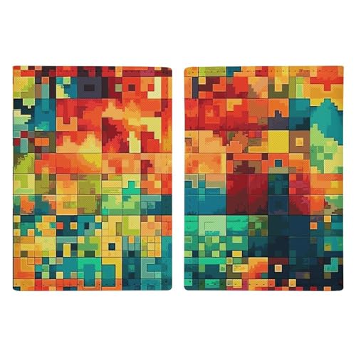 Pixel Art Pattern Printed Passport Cover Case Passport Holder For Travel Passport Cards Protector Travel Covers Wallet Case RFID Blocking Leather Card Case for Women Men, Pixel Art Pattern, von FZMVSQH