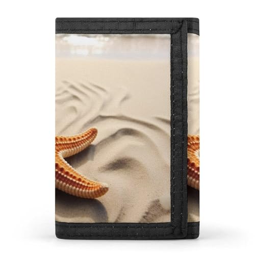 FZQVSGW Cute Elephant_80395810 Trifold Wallet Coin Purse With 8 Card Slots Credit Card Holder Divided Billfold Wallet, Strandlandschaft, Einheitsgröße, Modern von FZQVSGW