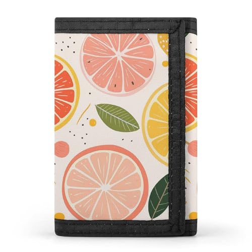 FZQVSGW Maldives Holidays Trifold Wallet Coin Purse With 8 Card Slots Credit Card Holder Divided Billfold Wallet, Farbenfroher Obstdruck, Einheitsgröße, Modern von FZQVSGW