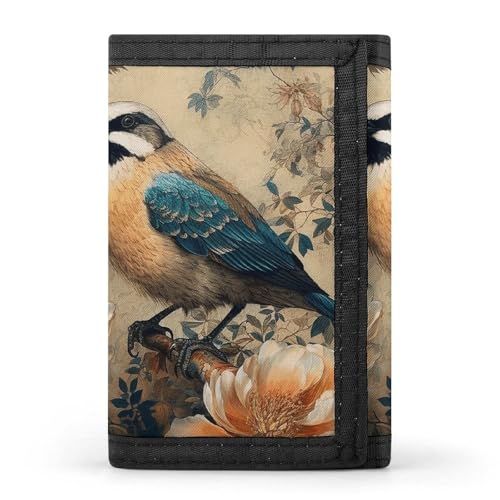FZQVSGW Rocks And Pebbles Trifold Wallet Coin Purse With 8 Card Slots Credit Card Holder Divided Billfold Wallet, Klassisches Blumenmuster, Einheitsgröße, Modern von FZQVSGW